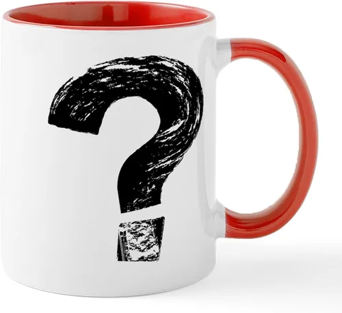 Vista 9 de CafePress Artistic Question Mark - Taza de café de cerámica de 11 oz (11.0 fl oz)