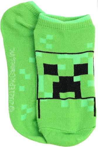 Vista 2 de Minecraft Calcetines de corte bajo para niños paquete de 6 pares