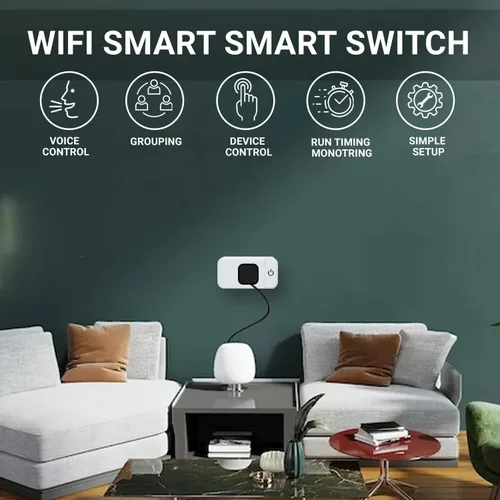 Vista 6 de Enchufe inteligente - 2 paquetes de enchufes Wi-Fi 2.4G para casa inteligente, funciona con Echo, Alexa y Google Home Enchufe inteligente