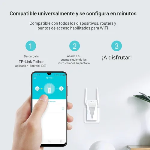 Vista 7 de TP-Link Extensor de alcance WiFi 6 AX3000 Elección del editor de PCMag Repetidor inalámbrico de doble banda con puerto Ethernet Hasta 2400