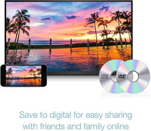 Vista 7 de Roxio Easy VHS to DVD for Mac VHS, Hi8, V8 Video to DVD or Digital Converter [Mac Disc]