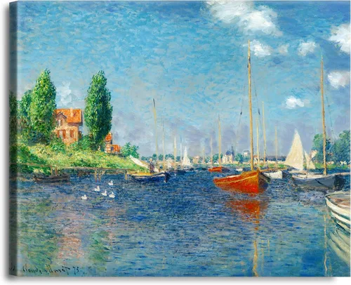 Vista 103 de A&T ARTWORK Antibes Seen from The Salis Gardens de Claude Monet Las Obras de Arte Clásico Mundial Reproducciones, Impresiones de Arte en Lienzo