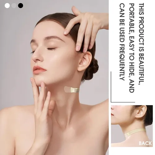 Vista 4 de Cinta de ajuste invisible para el cuello (8 bandas elásticas para el cuello, 20 cintas de repuesto)