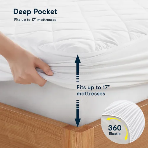 Vista 5 de Serta Protector de Colchón Calefactado Multi-Zona – Controlador Individual para Calor Personalizado de Cuerpo y Pies, 10 Configuraciones de Calor