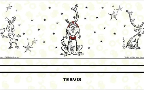 Vista 2 de Tervis Traveler Dr. Seuss Grinch Who Stole Christmas Oh Max Vaso de Viaje con Triple Pared Aislante mantiene las Bebidas Frías y Calientes, 20oz