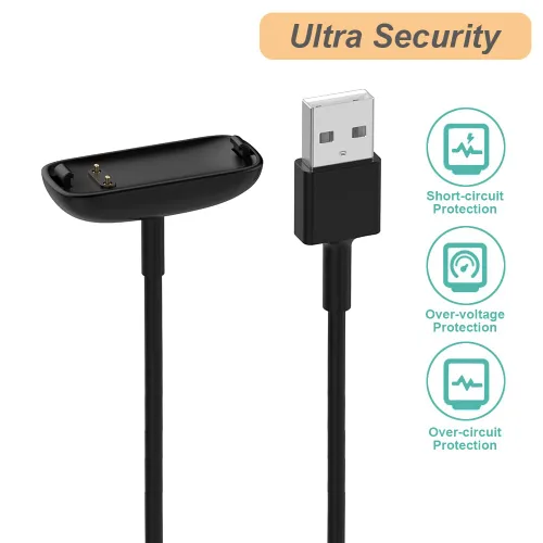 Vista 5 de Nisyctk Cargador para Fitbit Inspire 3, cable de carga USB de repuesto para Fitbit Inspire 3 (3.3 pies/3.3 ft) (1)