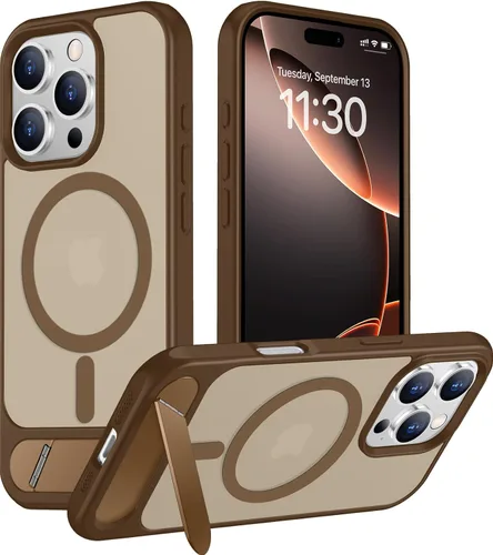 Vista 180 de Funda para iPhone 11 con compatibilidad magnética, [Soporte invisible incorporado][Compatible con MagSafe]