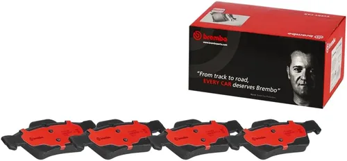 Vista 3 de Brembo P50052N Juego de pastillas de freno de disco trasero de cerámica premium para MERCEDES-BENZ/MERCEDES-BENZ (BBDC) OE# 0064200120