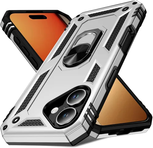 Vista 8 de Korecase Funda para iPhone 17 Pro con soporte de anillo, grado militar, resistente, a prueba de golpes, protección de cuerpo completo para Apple