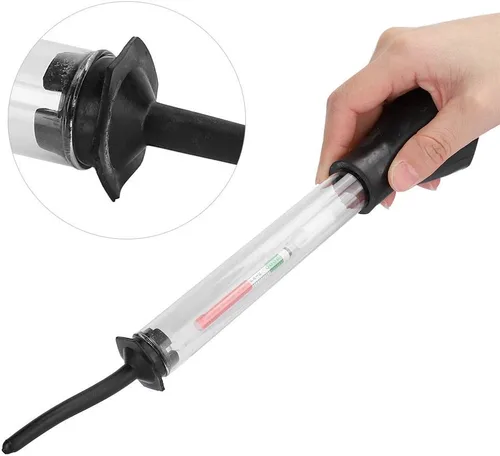 Vista 4 de Acouto Hidrómetro de batería, herramienta de hidrómetro de electrolitos de batería, probador de medidor de densidad electrohidráulico de detección