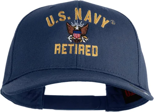 Vista 31 de e4Hats.com Gorra bordada militar retirada de la Marina de los EE