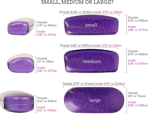 Vista 7 de La original e impresionante caja de gafas de concha dura, para mujer, de Spunky Soul Recubierto por un suave brillo Paño de limpieza