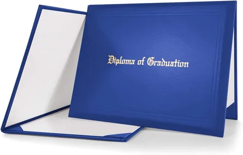 Vista 28 de GraduationMall Cubierta impresa para diploma para certificado 8.5 x 11 pulgadas, color negro, paquete de 1