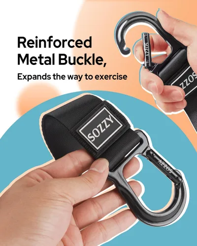 Vista 4 de Sozzy Door Anchor for Resistance Bands, Home Workout Equipment, Heavy Duty and Secure Design for Suspension Training, Rehab & Physical Therapy Ready