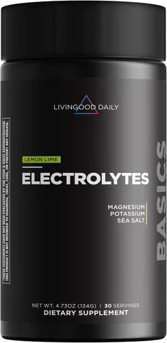 Vista 10 de Livingood Daily Electrolitos en polvo, mezcla de bebida hidratante de electrolitos con vitamina C, magnesio, taurina y sal marina, suplemento