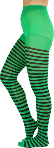Vista 6 de ToBeInStyle Medias de rayas horizontales de nailon para mujer