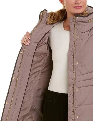 Vista 3 de Cole Haan Abrigo de plumón de longitud media para mujer con babero delantero