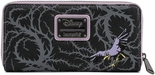 Vista 2 de Loungefly Disney Villains Scenes Maléfica Sleeping Beauty Zip Around Wallet, Negro -, Cartera con cremallera