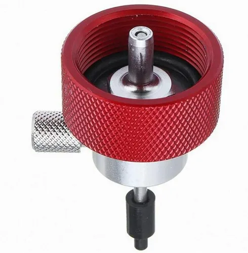 Vista 3 de Adaptador de llenado de propano Airsoft para tanque de gas verde con puerto de aceite de silicona