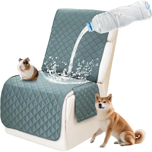 Vista 11 de Fundas impermeables para sofá reclinable seccional en forma de L, 7 piezas, antideslizantes, lavables, juego de fundas reclinables para mascotas