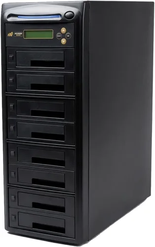 Vista 2 de Acumen Disc Duplicadora de discos duros de 1 a 7 GB/min, copiadora independiente y desinfectante/borrador compatible con DOD para múltiples discos