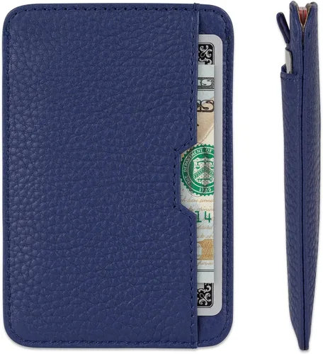 Vista 18 de Vaultskin CHELSEA - Cartera de piel delgada con bloqueo RFID para hombre, tarjetero minimalista con bolsillo frontal