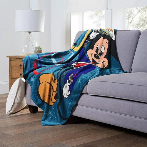 Vista 2 de Northwest Disney Classics - Manta de seda táctil, 50 x 60 pulgadas, Fly with Me