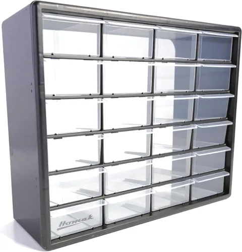 Vista 11 de Homak 12 cajones piezas de plástico organizador