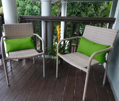 Vista 97 de Funda de almohada lumbar de tela de poliéster para interiores y exteriores, impermeable, rectangular, para todo tipo de clima, para muebles
