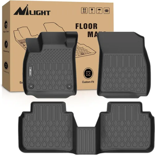 Vista 15 de Nilight Tapetes de piso TPE para Honda Odyssey 2011 2012 2013 2014 2015 2016 2017, para todo tipo de clima, forro de piso personalizado, resistente
