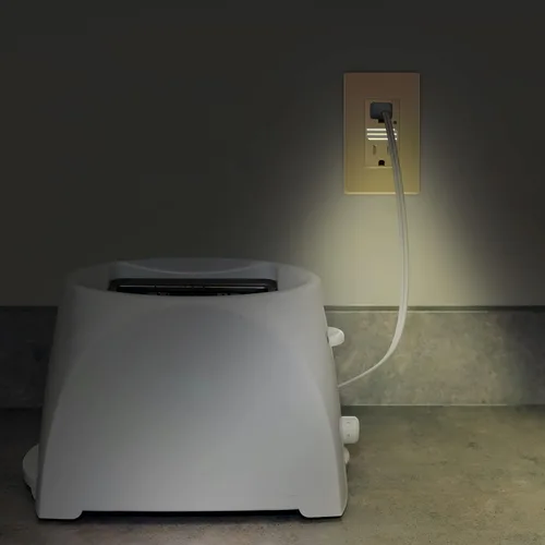Vista 7 de TOPGREENER Receptáculo de luz de guía LED con sensor automático de luz diurna, salida de pared decorativa de luz nocturna, receptáculo resistente a
