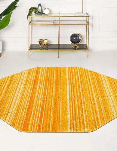 Vista 43 de Unique Loom Gemstone Collection - Alfombra de área - Topacio (2' x 5' 11" corredor, marfil / marrón)
