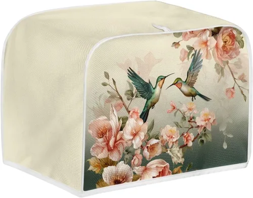 Vista 18 de doginthehole Cubierta para tostadora de libélula para cocina, fundas de electrodomésticos pequeños, estilo bohemio, para microondas, tostadora