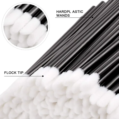 Vista 2 de 300pcs cepillos de labios desechables maquillaje cepillo aplicadores de brillo labial varitas kits de herramientas brillo labial brillo de labios
