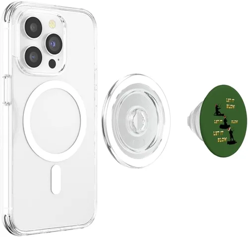 Vista 4 de Festive Christmas Seasonal Holiday Kitesurfing 2 PopSockets MagSafe PopGrip for iPhone