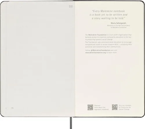 Vista 7 de Moleskine Cuaderno inteligente, grande, liso, negro, tapa dura (5 x 8.25) Large 5" x 8.25" Smart Notebook with 176 Ncoded plain pages for the