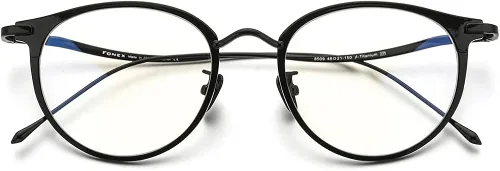 Vista 4 de Marco de gafas de titanio de FONEX gafas ópticas de miopía redondas para mujer 8509