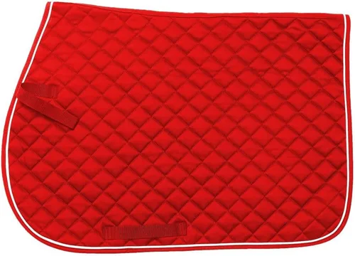 Vista 3 de Tough 1 EquiRoyal - Almohadilla cuadrada acolchada de algodón para silla inglesa Negro