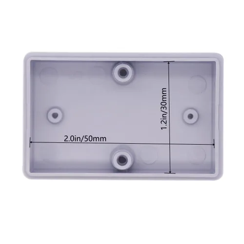 Vista 6 de Zulkit 12 cajas de proyecto de plástico ABS para proyectos eléctricos, caja de conexiones pequeña, color blanco, 2.17 x 1.28 x 0.79 pulgadas