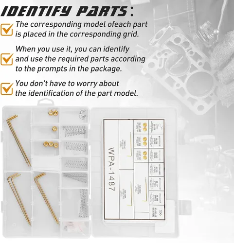 Vista 6 de Kit de ajuste de calibración de carburador para Edelbrock CFM 1400 1404 1405 1406 1407 1408 1409 1411 WPA 1487 Carter AFB Chorros de carburador