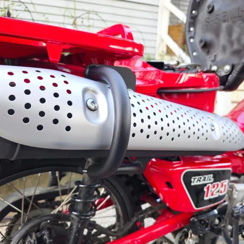 Vista 3 de Barra de choque de escape compatible con Honda CT125 Trail 125 Hunter Cub (2019-actual)
