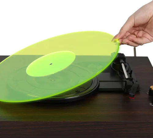 Vista 10 de Alfombrilla acrílica para tocadiscos Slipmat para discos: Alfombrillas deslizantes de vinilo para plato de 12 pulgadas, accesorios para tocadiscos