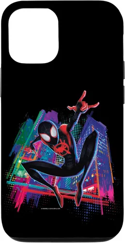 Vista 28 de Marvel Spider-Man Miles Morales Graffiti City - Carcasa para iPhone 17