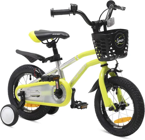 Vista 16 de ACEGER Bicicleta para niños de 2 a 10 años, estilo BMX, para niños y niñas de 2 a 10 años, bicicleta para niños de 12, 14 y 16 pulgadas, con ruedas