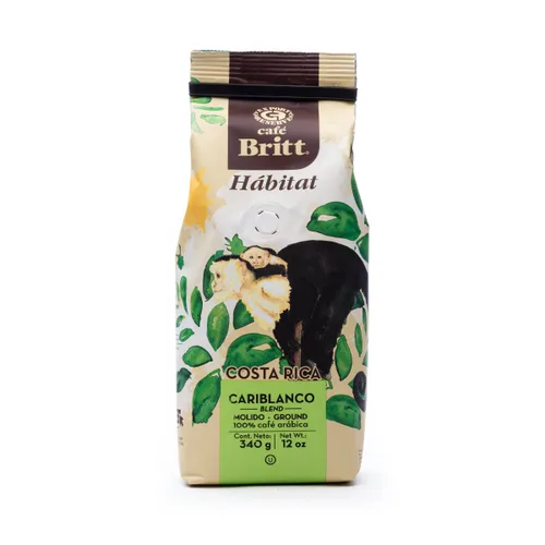 Vista 2 de Café Britt® - Café Costa Rican Habitat Cariblanco (10.5 onzas) (paquete de 3) - Café molido, arábica, kosher, sin gluten, 100% gourmet y tostado