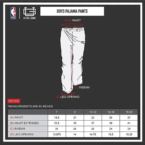 Vista 7 de Ultra Game NBA Toddler Boys Super Soft 2 Piece Pajama Set