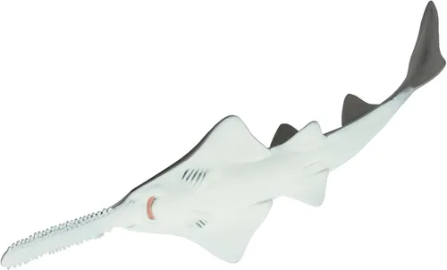 Vista 4 de Safari Ltd. Sawfish Figurine – Figura realista, pintada a mano de 10.25 pulgadas, juguete educativo para niños, niñas y niños a partir de 3 años