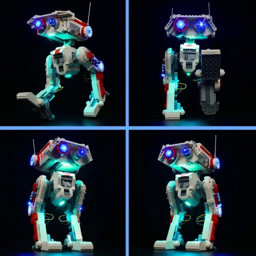 Vista 4 de VONADO Kit de luz LED compatible con BD-1 75335 juego de construcción (sin modelo Lego), iluminación de control remoto para BD-1 Droid (solo luz)