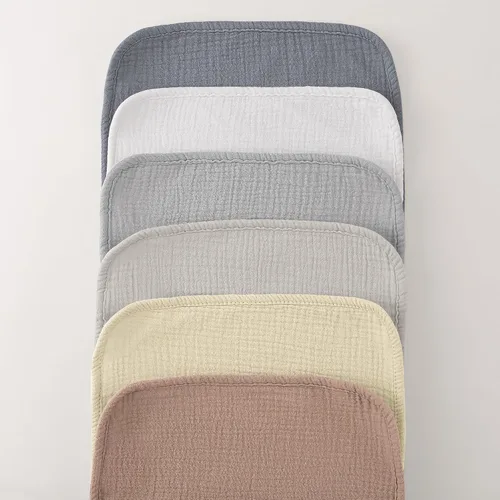 Vista 3 de Bearmoss Paños de muselina para eructos, ropa de bebé para eructar 100% algodón, grandes, extra suaves, absorbentes, unisex, para recién nacidos