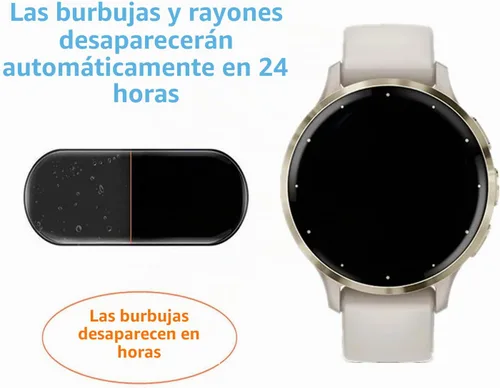 Vista 4 de Compatible con Garmin Venu 3S / Venu 4 1.614 in / vivoactive 6 / vivoactive 5 protector de pantalla (paquete de 4) Smart Watch flexible cobertura